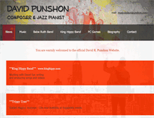 Tablet Screenshot of davidpunshon.com